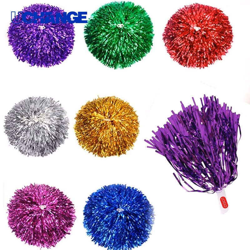 Metallic Cheerleader Pom Accessory for Squads