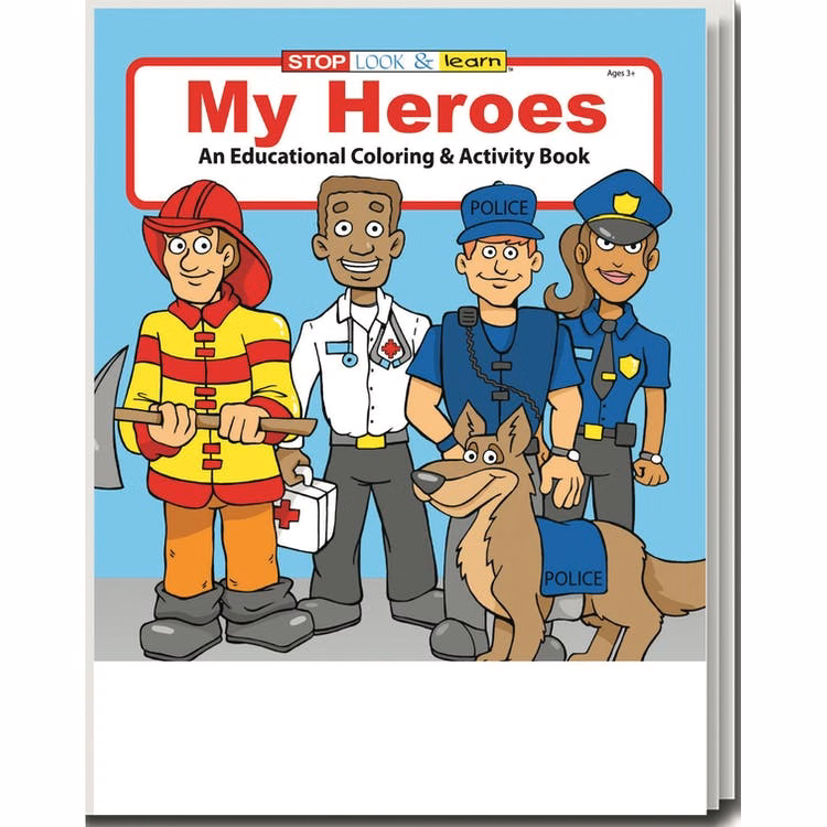 My Heroes Coloring & Activity Books - 16 Pages Ages 3-11
