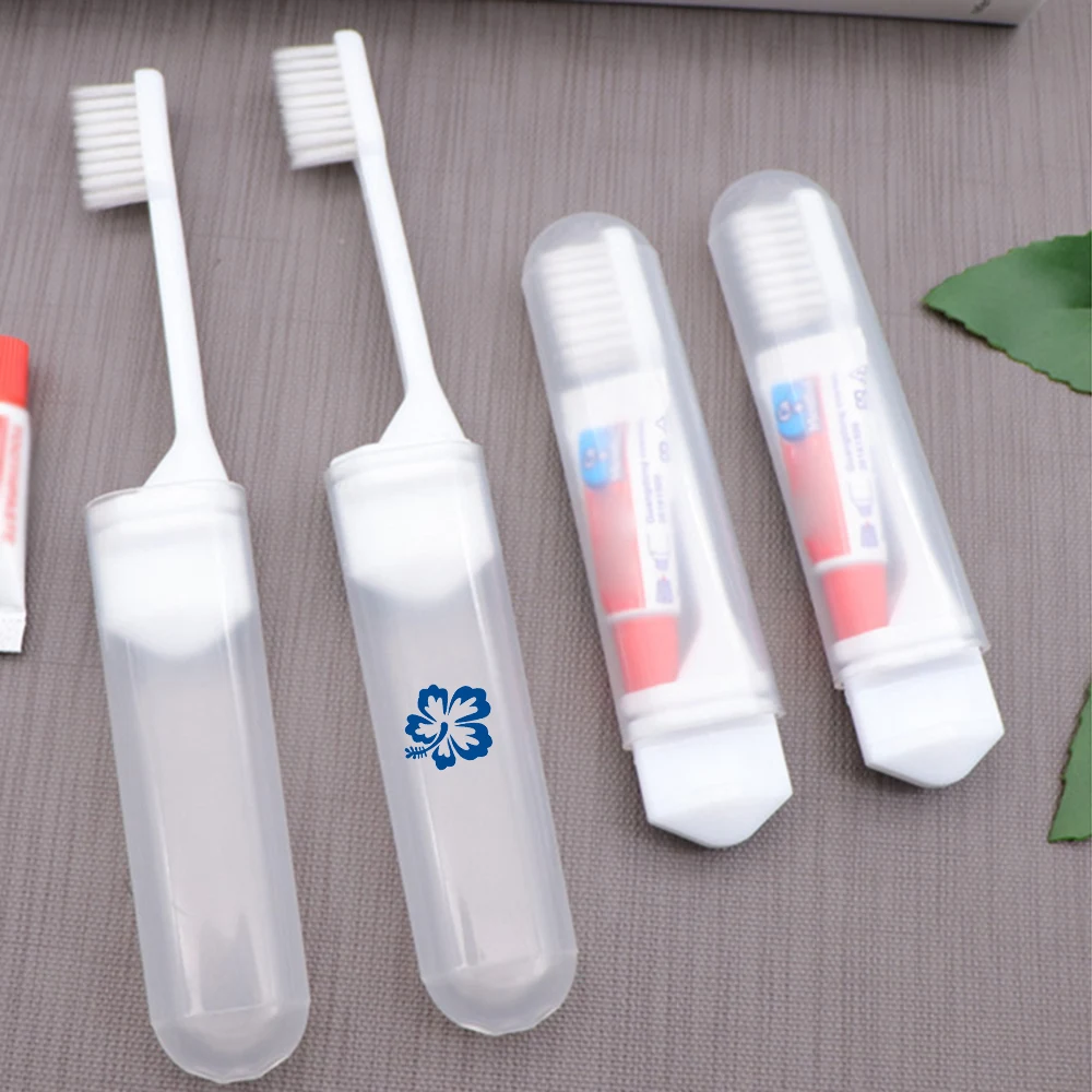 Portable Folding Toothbrush with Toothpaste 1
