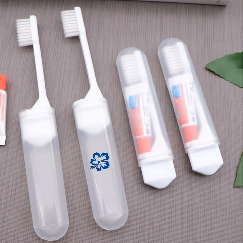 Portable Folding Toothbrush with Toothpaste