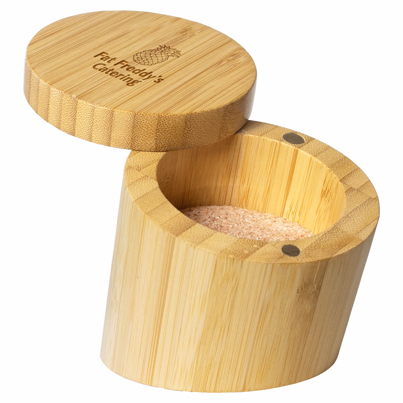 Bamboo Angled Salt Cellar