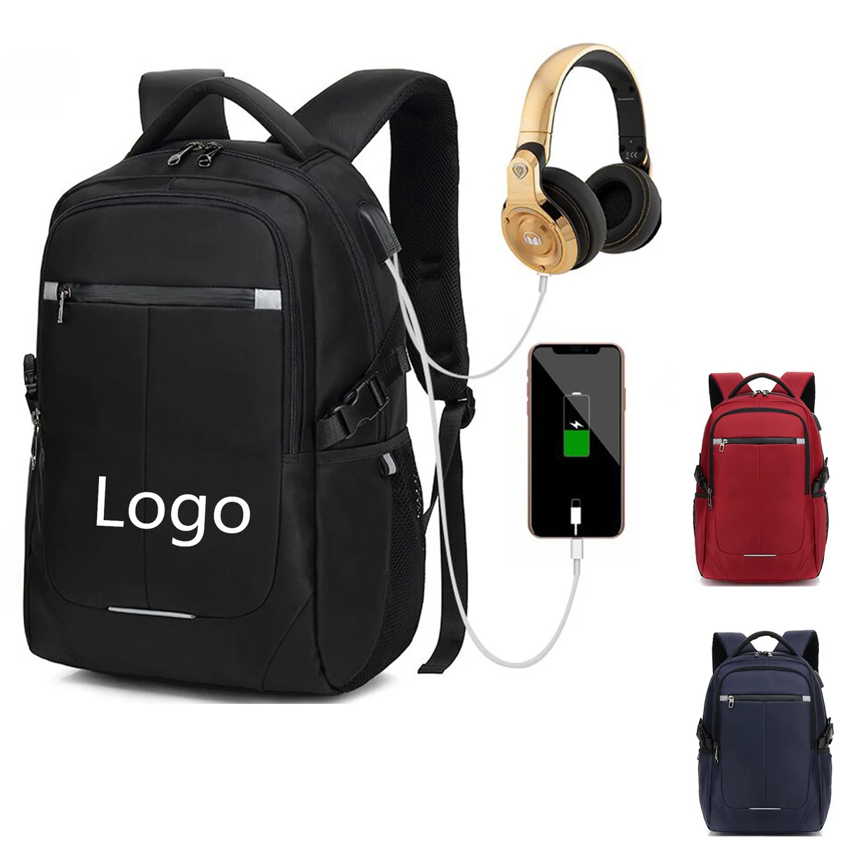 Travel Backpack With Usb Charging Port 1
