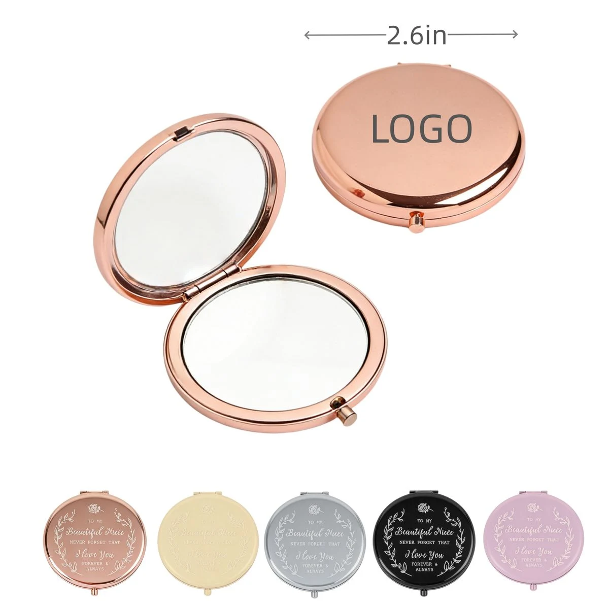 Customizable Foldable Double-Sided Metal Mirrors 1