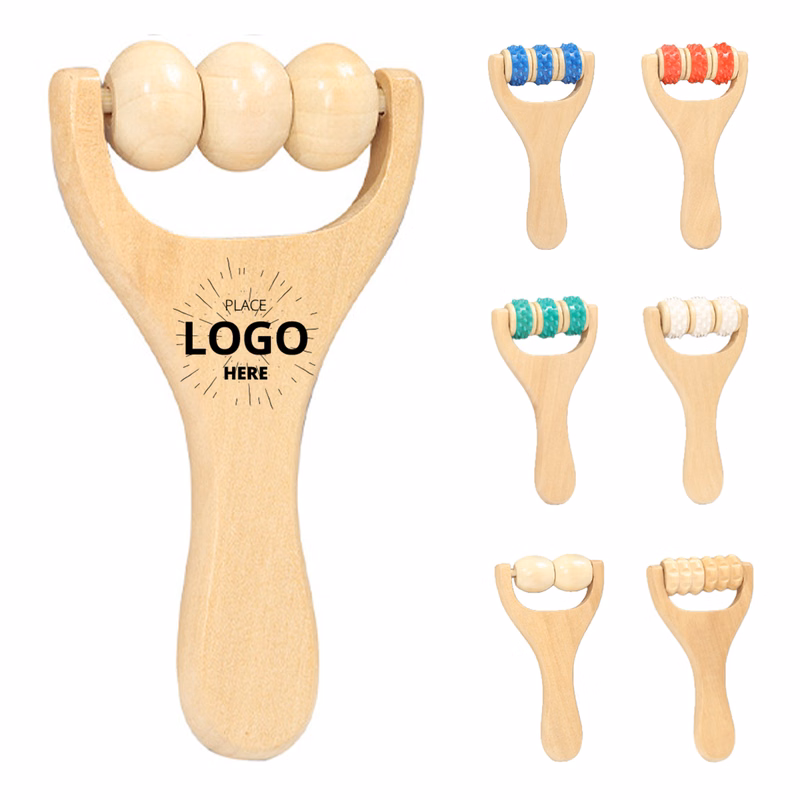 Rubber Tipped Wooden Massager