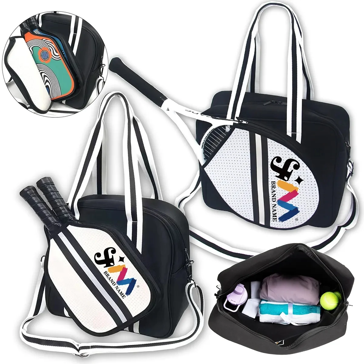 Large Durable Waterproof Nice Pickleball Backpack Tennis Bag 1