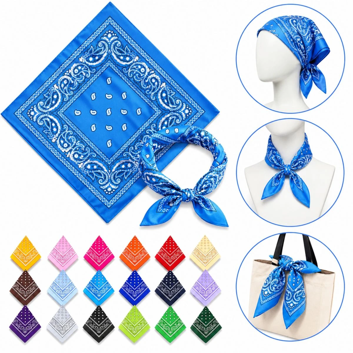 Cotton Paisley Bandana 1