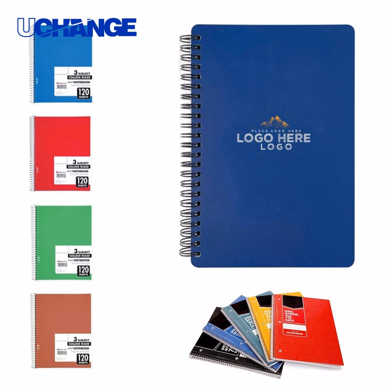 Custom Logo Lined Spiral Notebook Journal for Business