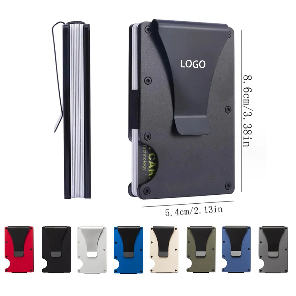 RFID Men Slim Metal Clip Wallet 1