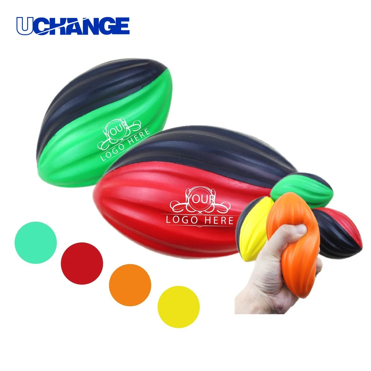Spiral Foam Football Stress Toy 1