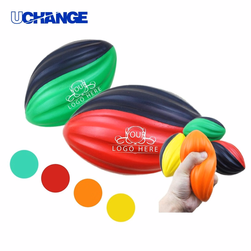 Spiral Foam Football Stress Toy