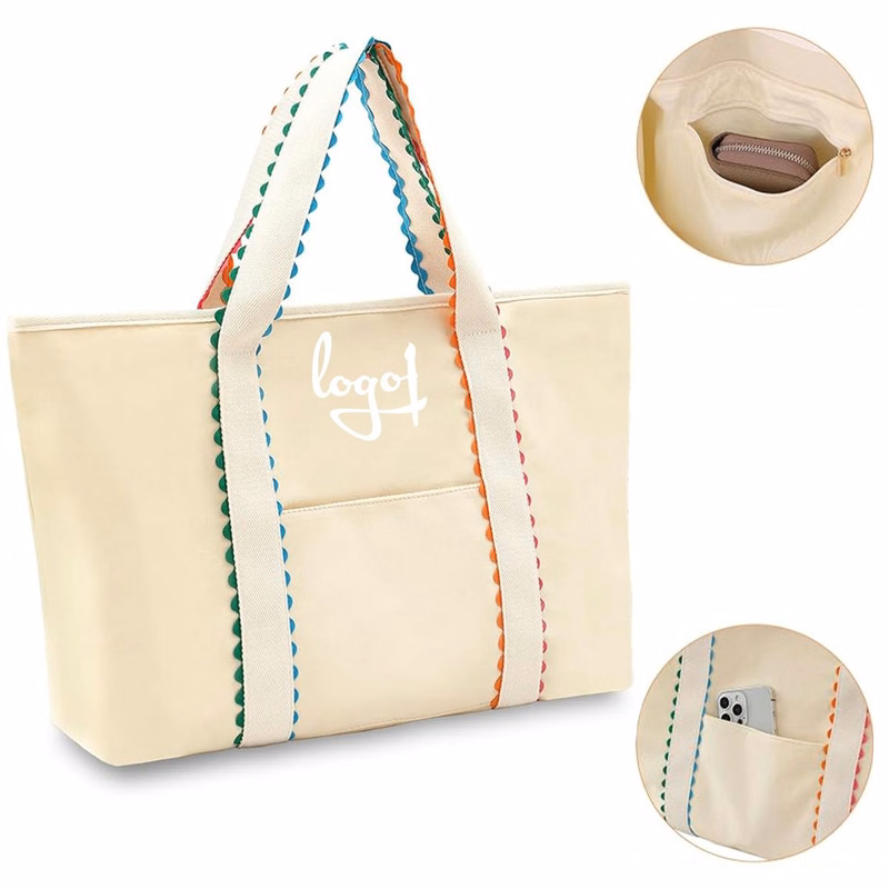 Rainbow Rick Rack Trim Handbag