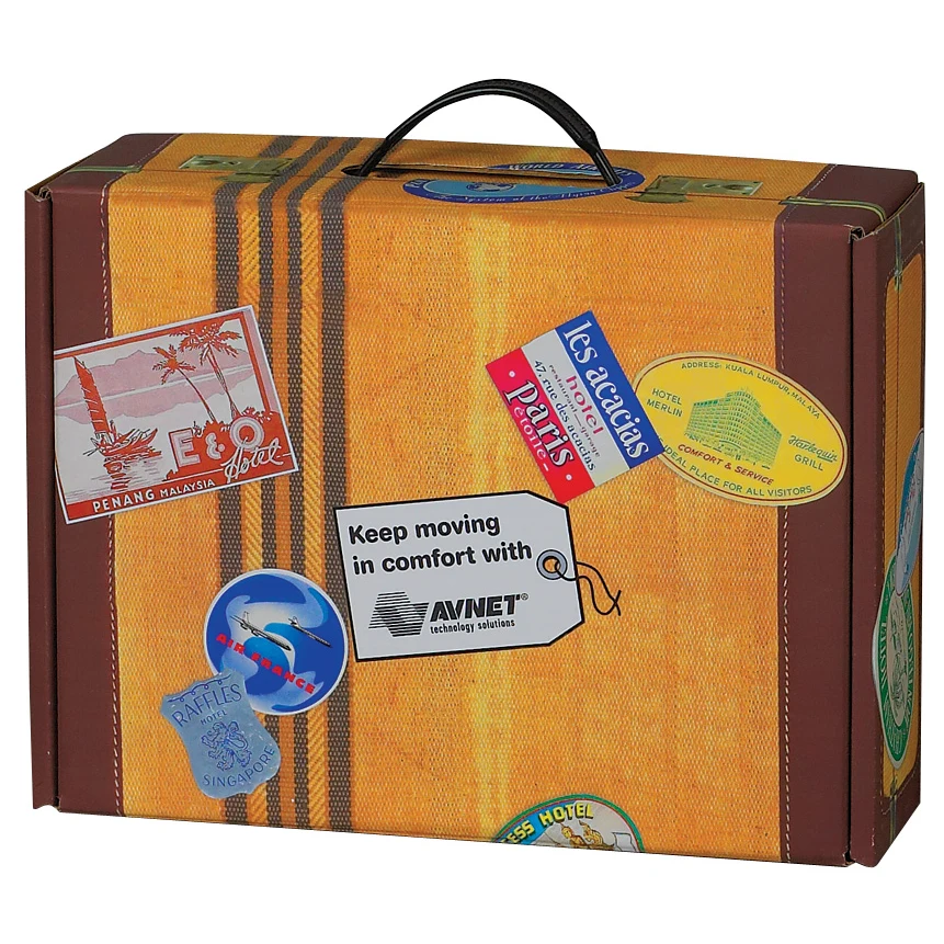 12 1/4" x 9 1/2" x 4" - Large Suitcase Box 1