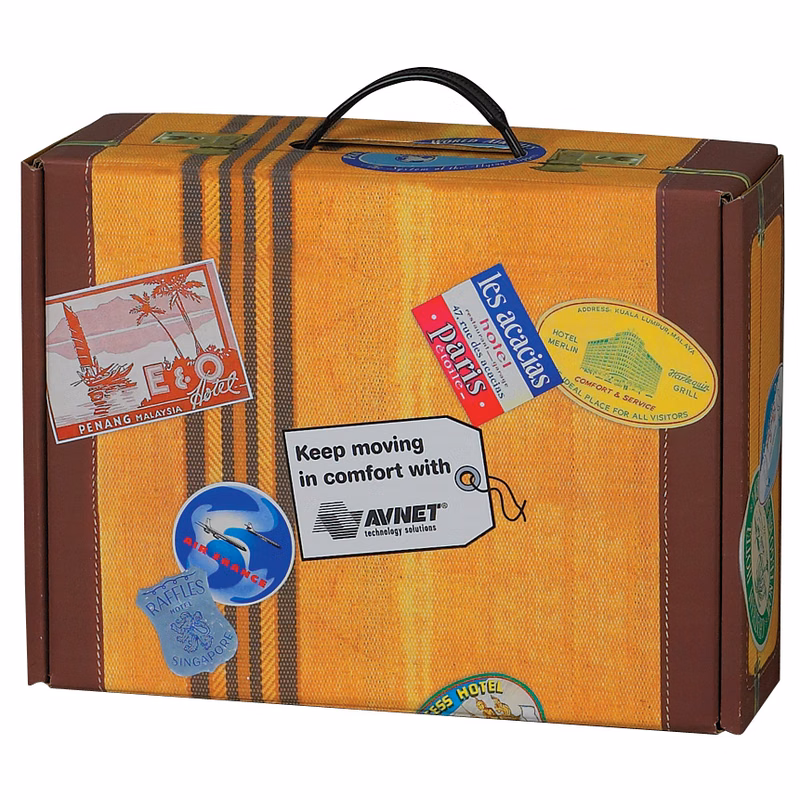 12 1/4" x 9 1/2" x 4" - Large Suitcase Box