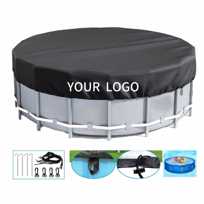 Customizable 13.78 inches x 9.85 inches Aboveground Pool Cover with Waterproof Material