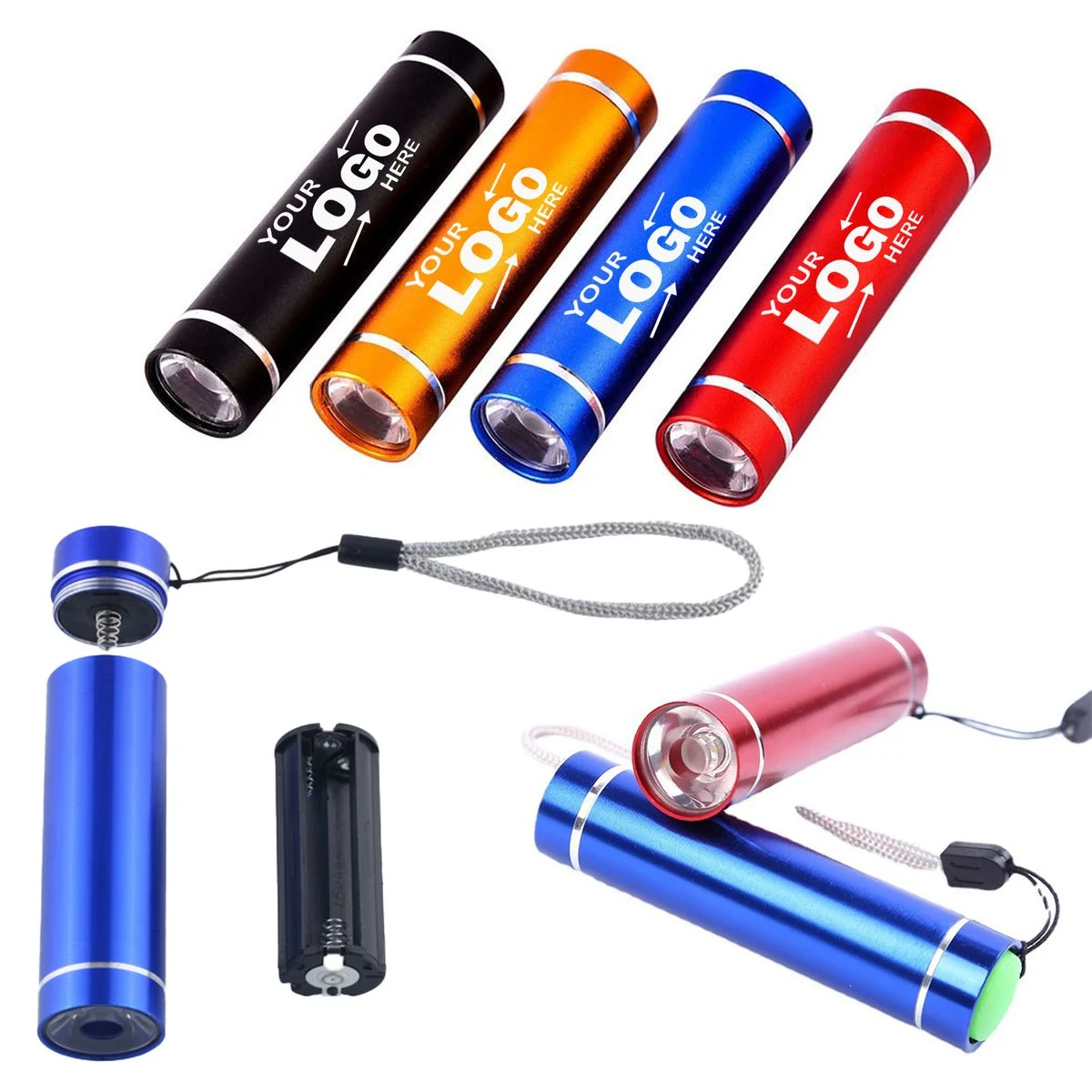 MOQ 50 LED Aluminum Alloy Flashlight 1