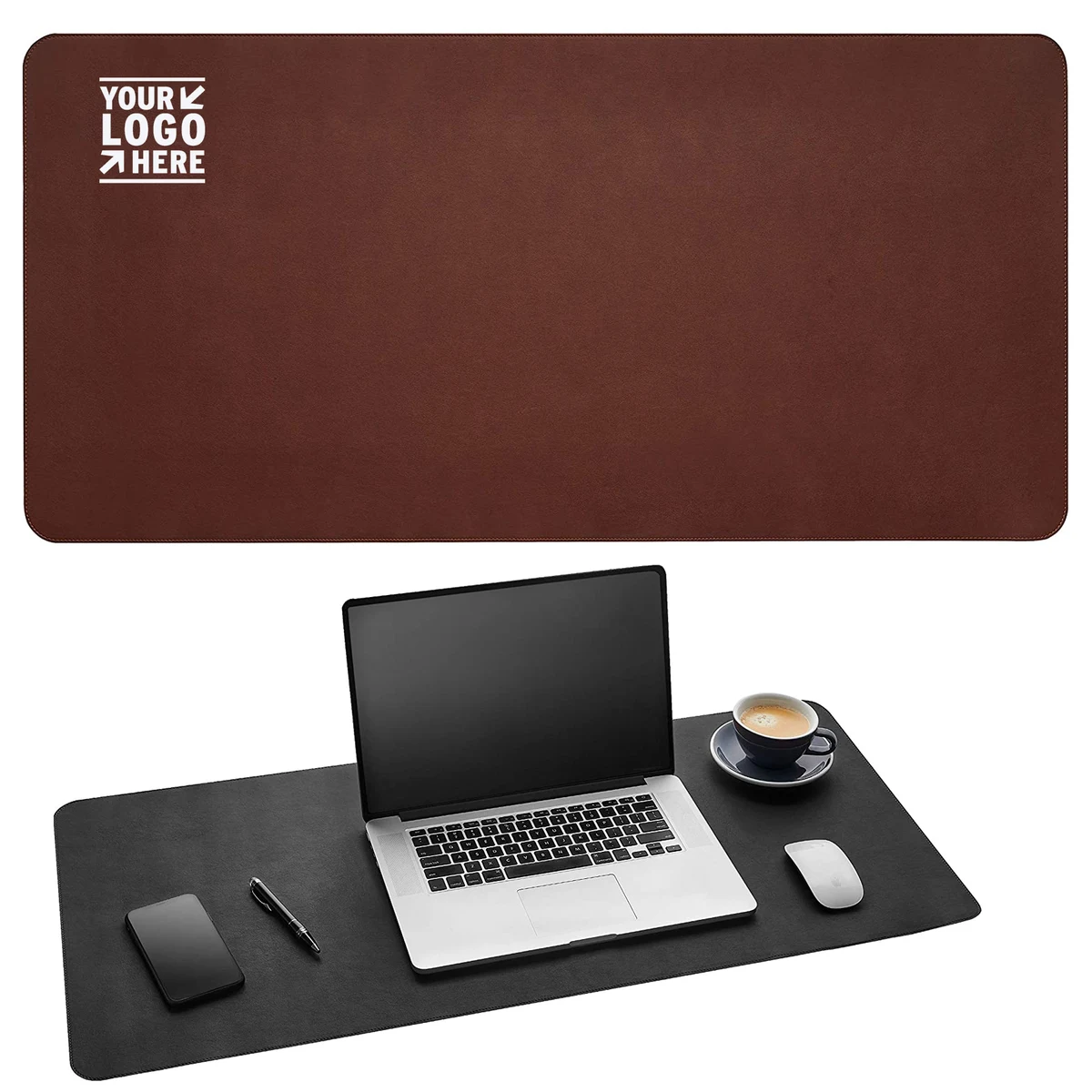 31.5 x 15.7 Inch Leather Desk Mouse Pad Protector 1