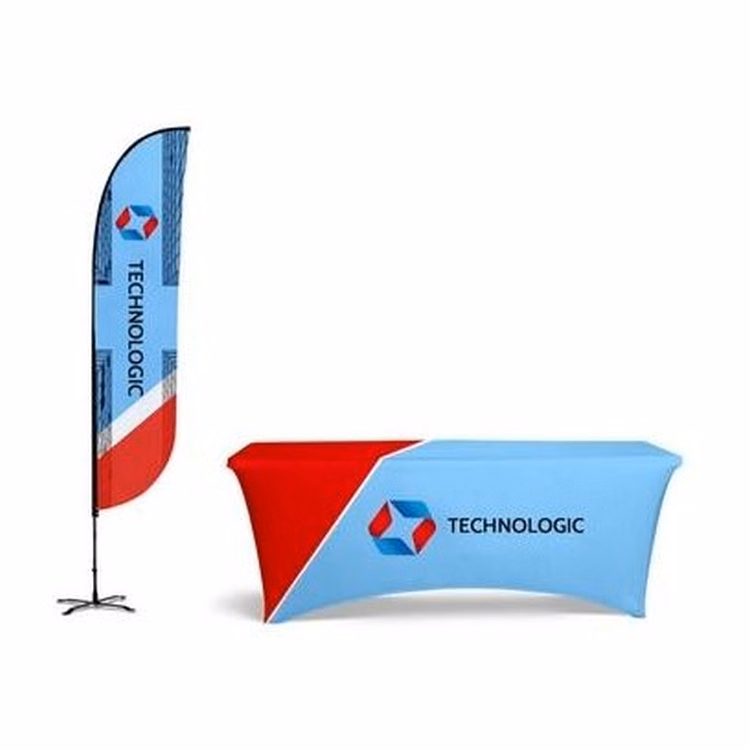 Basic Display Kit 12' Feather Flag & 6' Table Cover