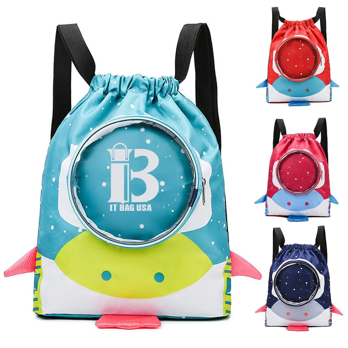 Cartoon Canvas Drawstring Bag 1