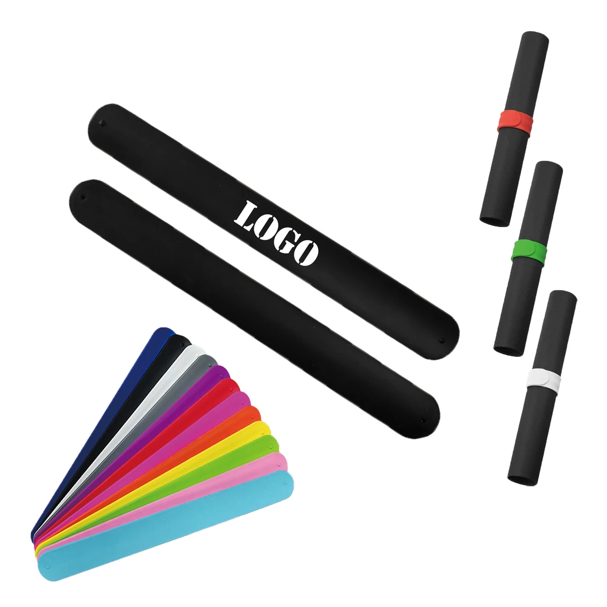 Funny Silicone Slap Bracelet w/ Custom Imprint 1