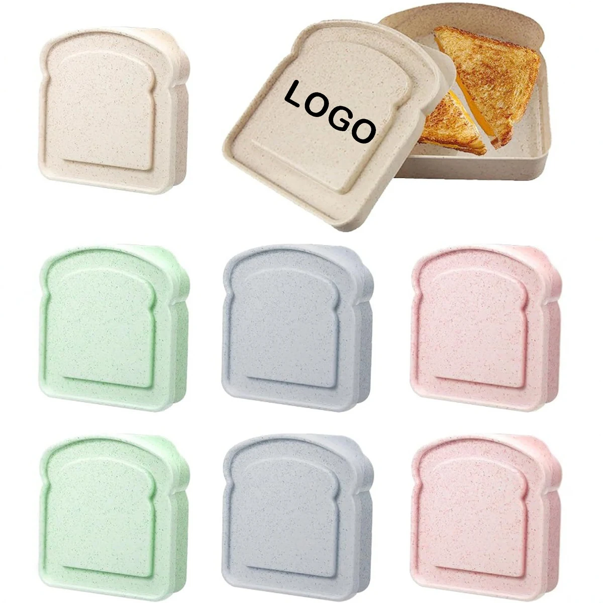 MOQ 100 Branded Bread-Style Food Box 1
