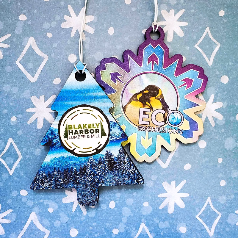 1/4" Recycled Wood Ornaments