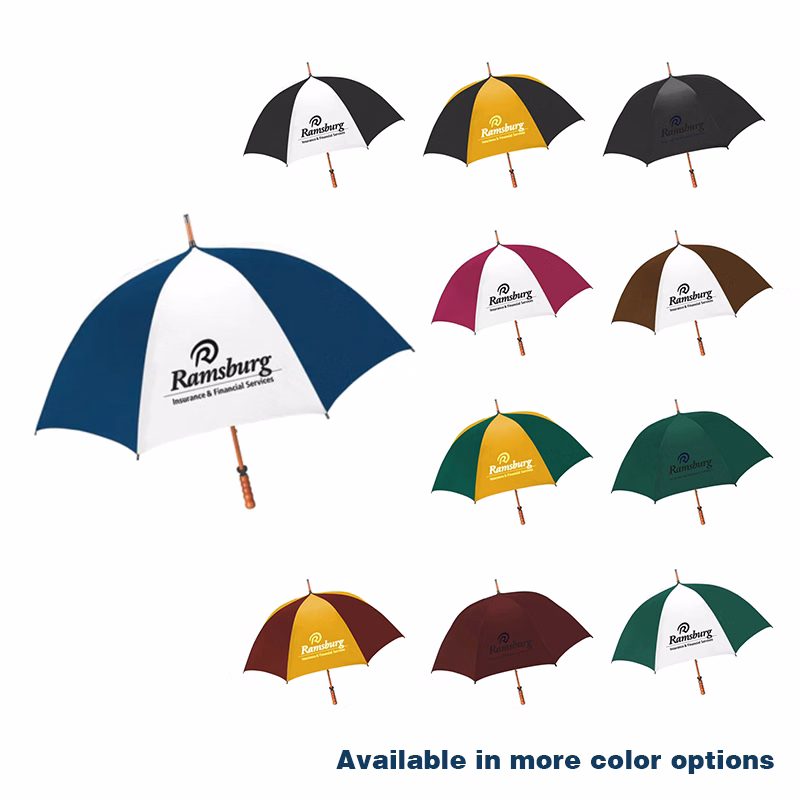 62" The Eagle Wood Shaft Golf Umbrella