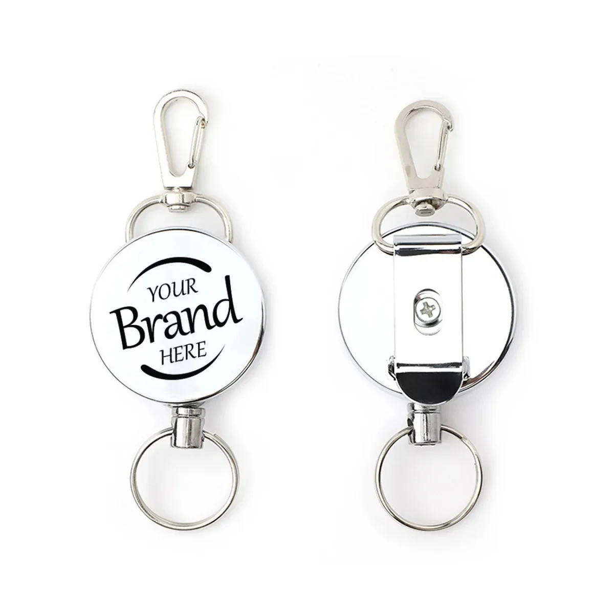 Metal Retractable Badge Reel Keychain 1