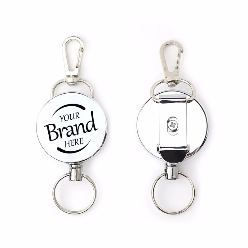 Metal Retractable Badge Reel Keychain