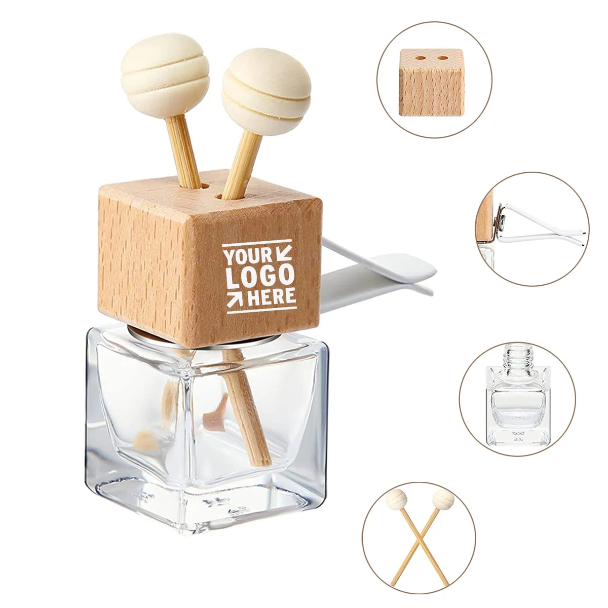 8ml Clear Car Diffuser Air Freshener Bottle 1