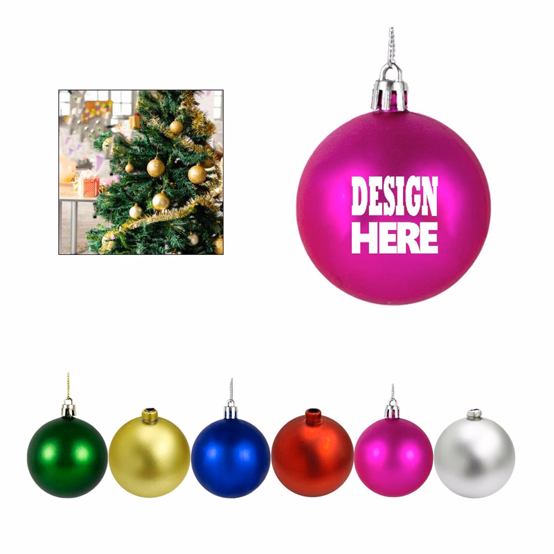 Holiday Plastic Christmas Ball Decor