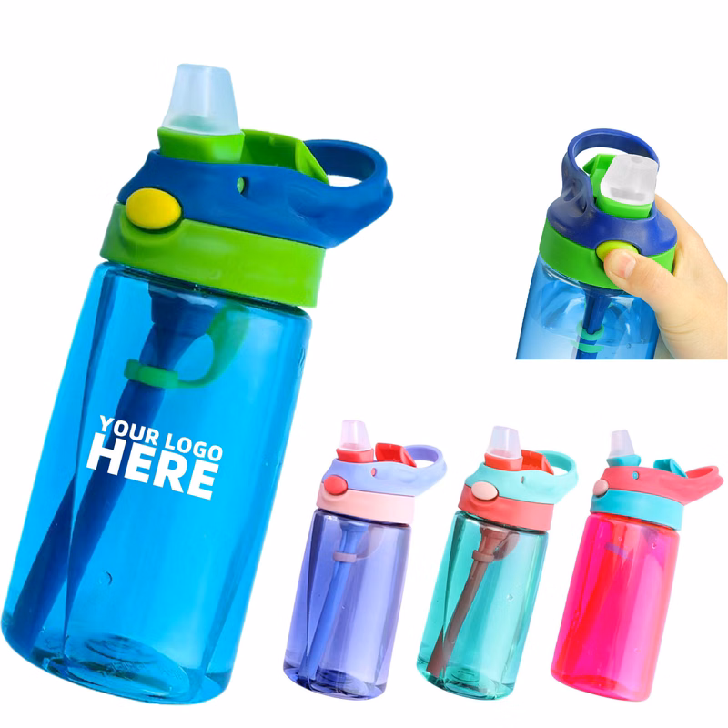 16 OZ Kids Water Bottle With Straw