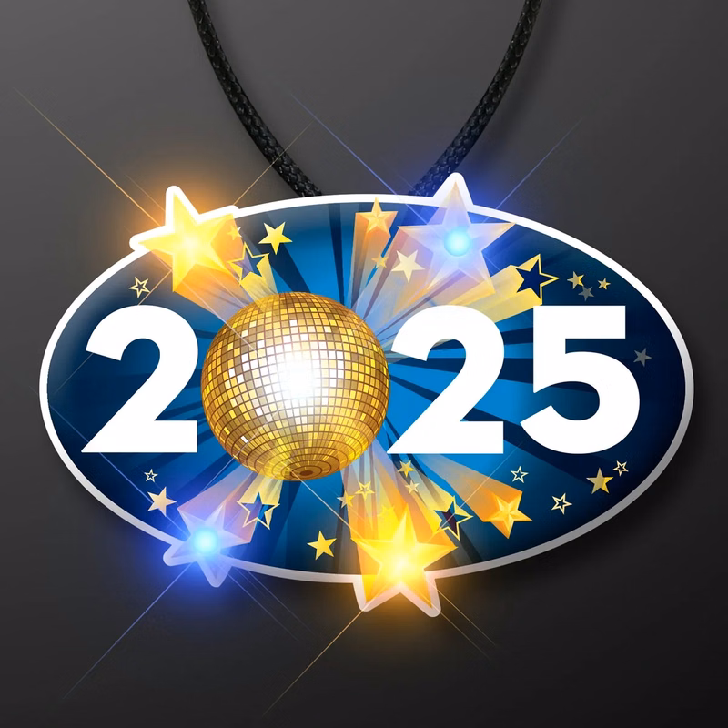 2025 New Year's Eve Blinky Necklace