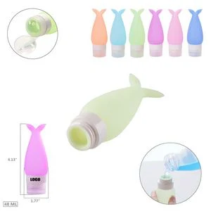48ml Silicone Fish Tail Travel Bottle With Flip Lid 1