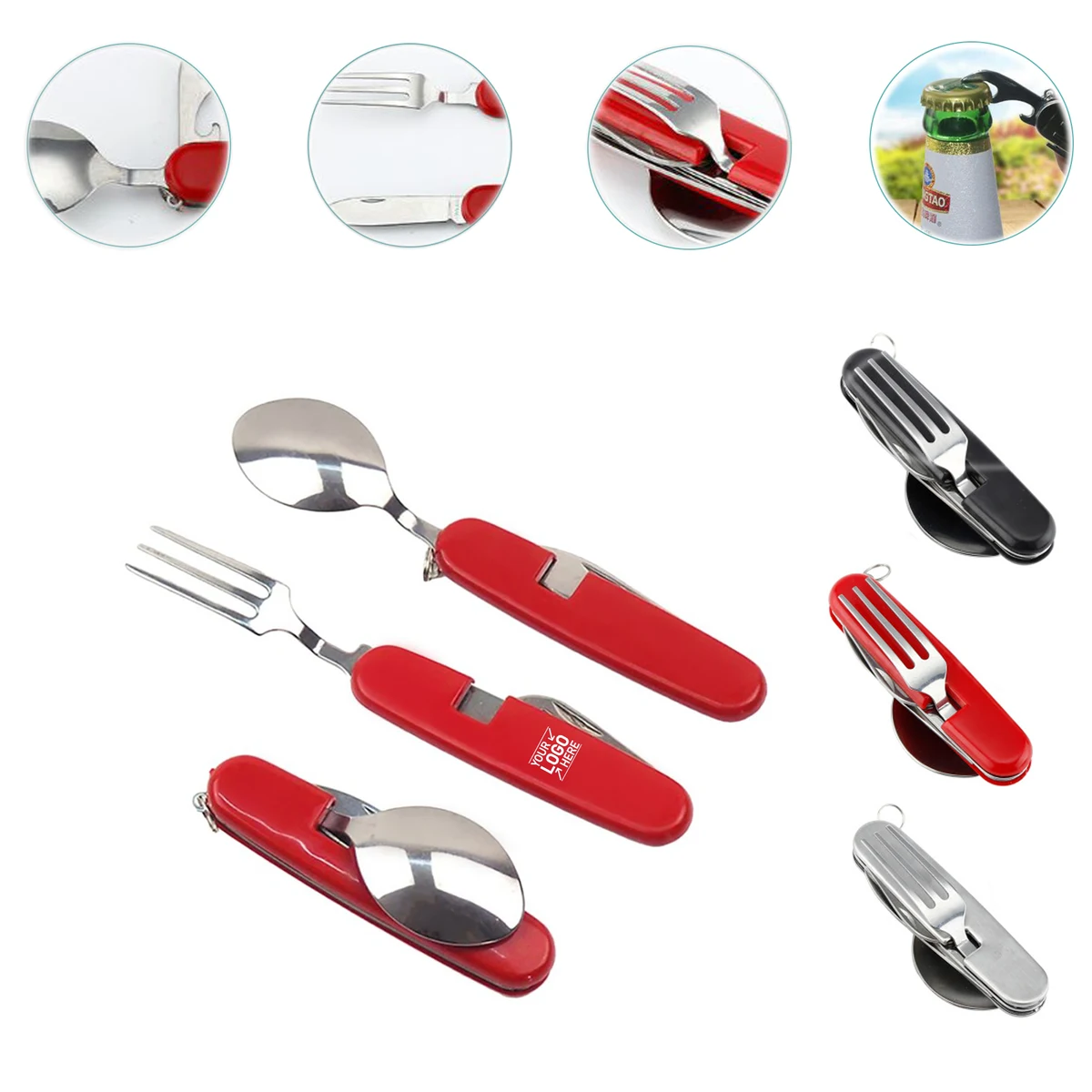 4 in 1 Folding Cutlery Set 1