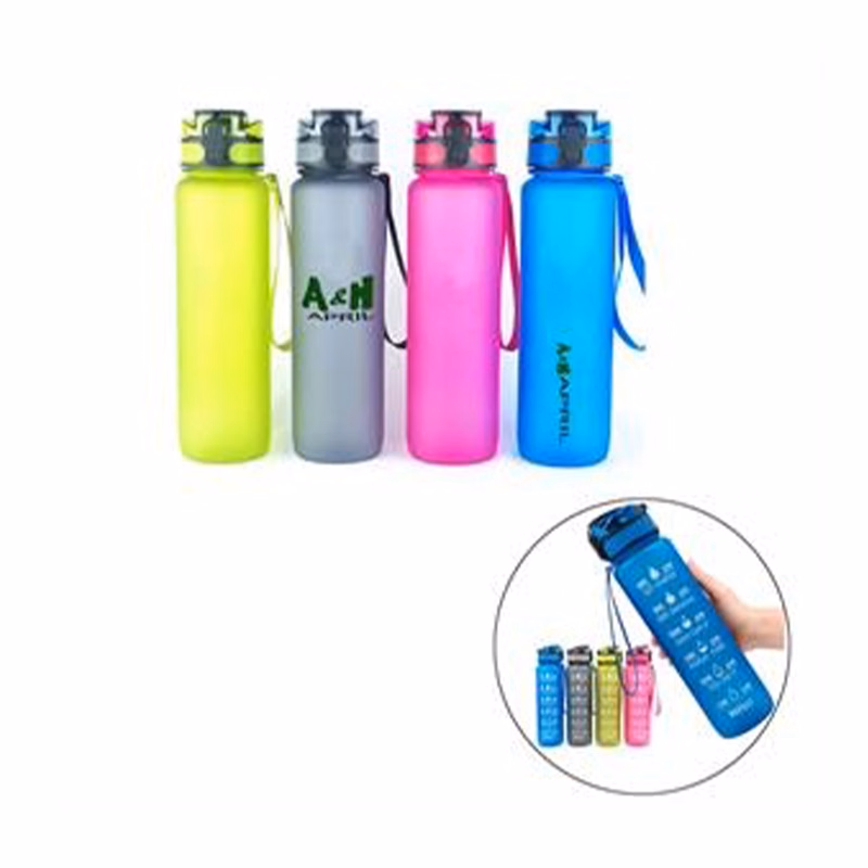 Clear Water Bottle w/ Time Marker