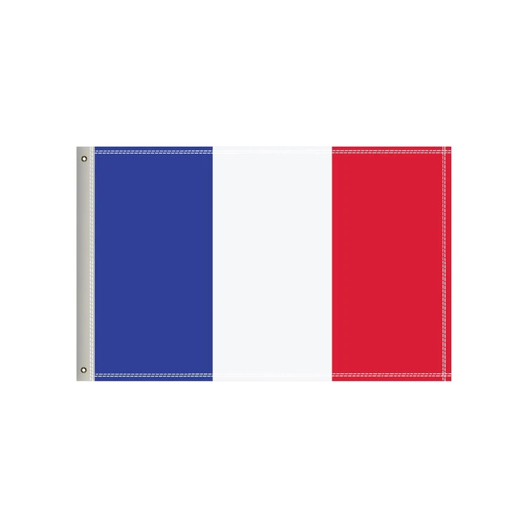 National Flag, France, Single-Sided - 36"W x 24"H 1