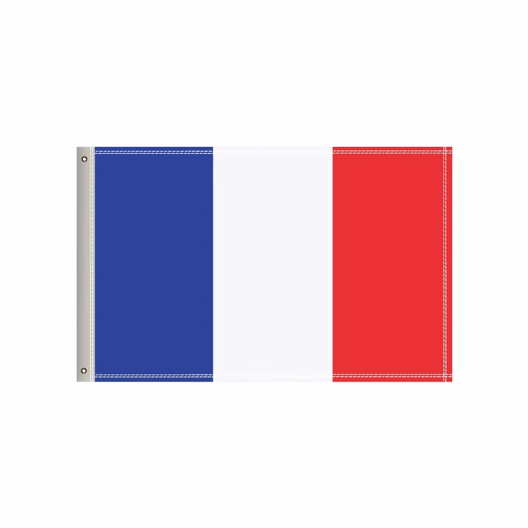 National Flag, France, Single-Sided - 36"W x 24"H