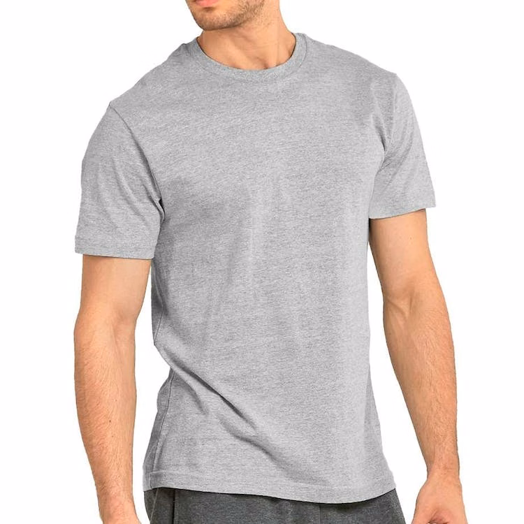 Men's Crew Neck T-Shirts - Gray 3X Heavyweight