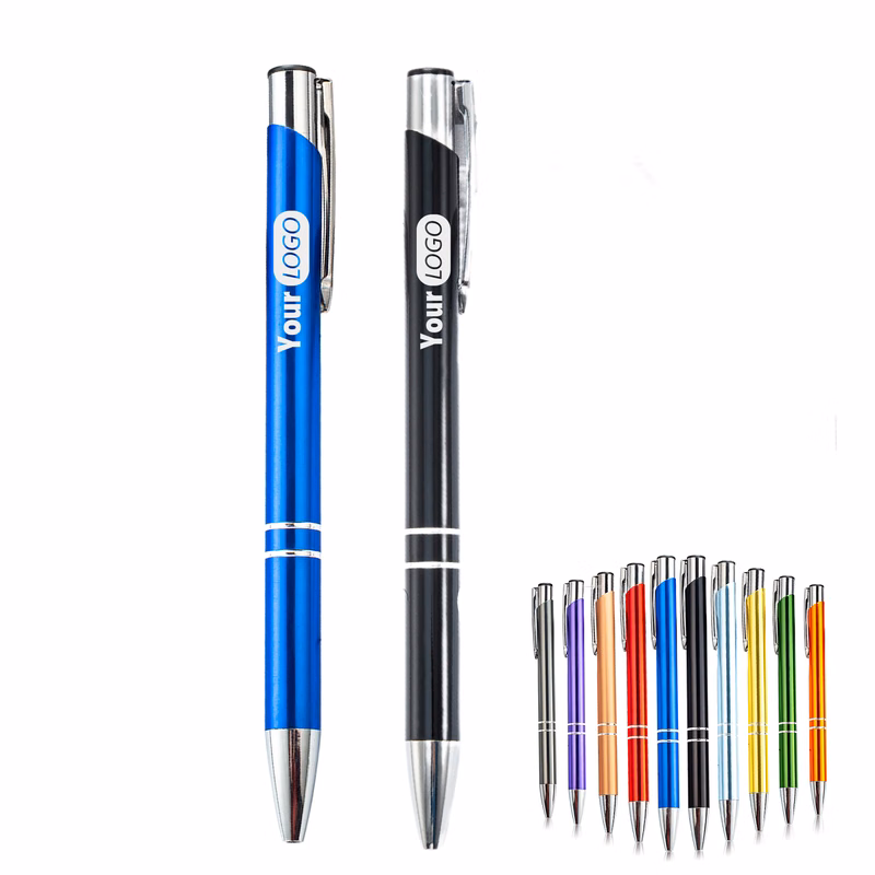 Metallic Click-Action Ballpoint Pen