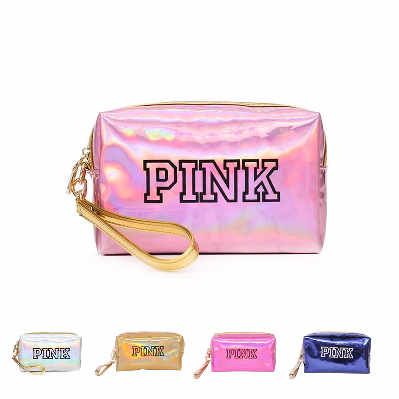 Holographic Leather Cosmetic Bag (direct import)