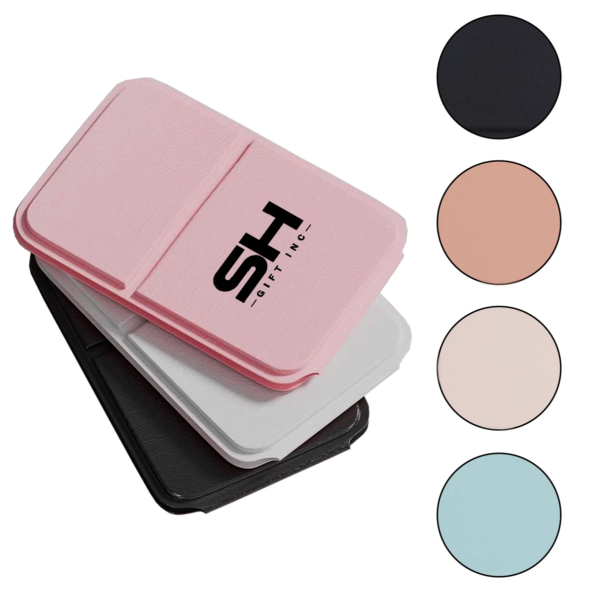 Portable PU Leather Case Mini Makeup Mirror 100MOQ 1