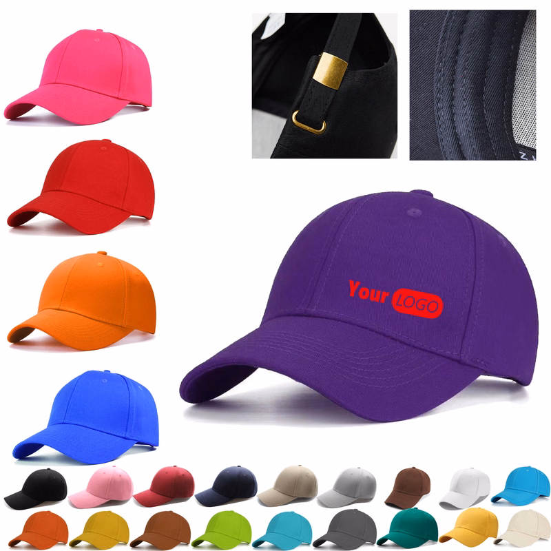 MOQ100 Classic American Style Baseball Cap Customizable Logo