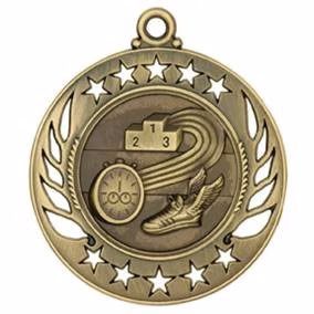 Track Galaxy Medal, 2 1/4"
