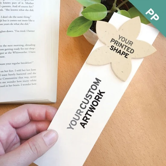 Single-Sided Large Eco Bookmark With Printed Shape 1