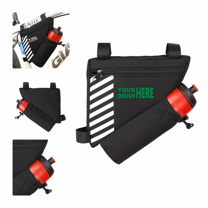 MOQ 50 Bicycle Frame Triangle Bag with Bottle Holder