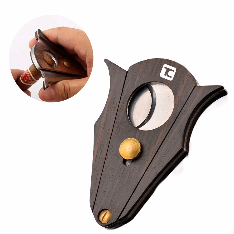 Wood Cigar Cutter With Lock System