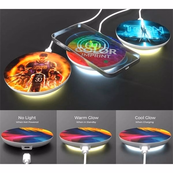 LED Light 15W Wireless Charger