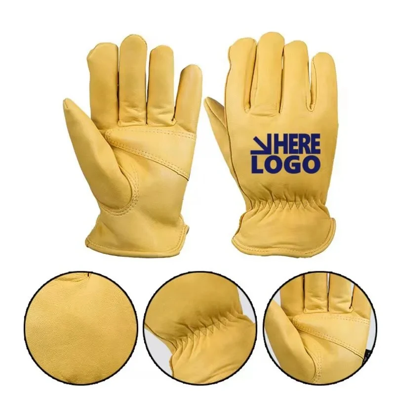 Winter Lined Goatskin Leather Gloves 1