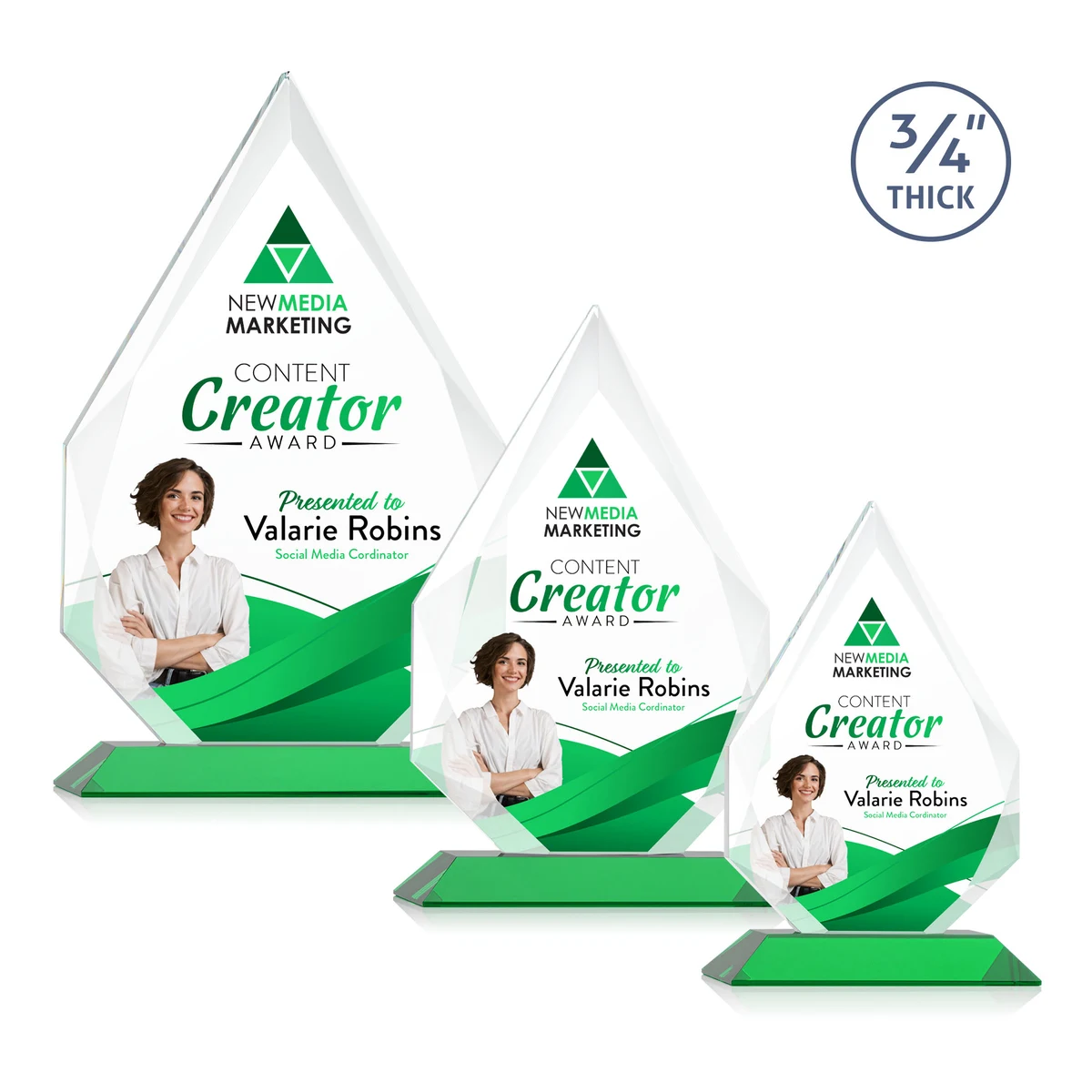 Hawthorne VividPrint™ Award - Green 1