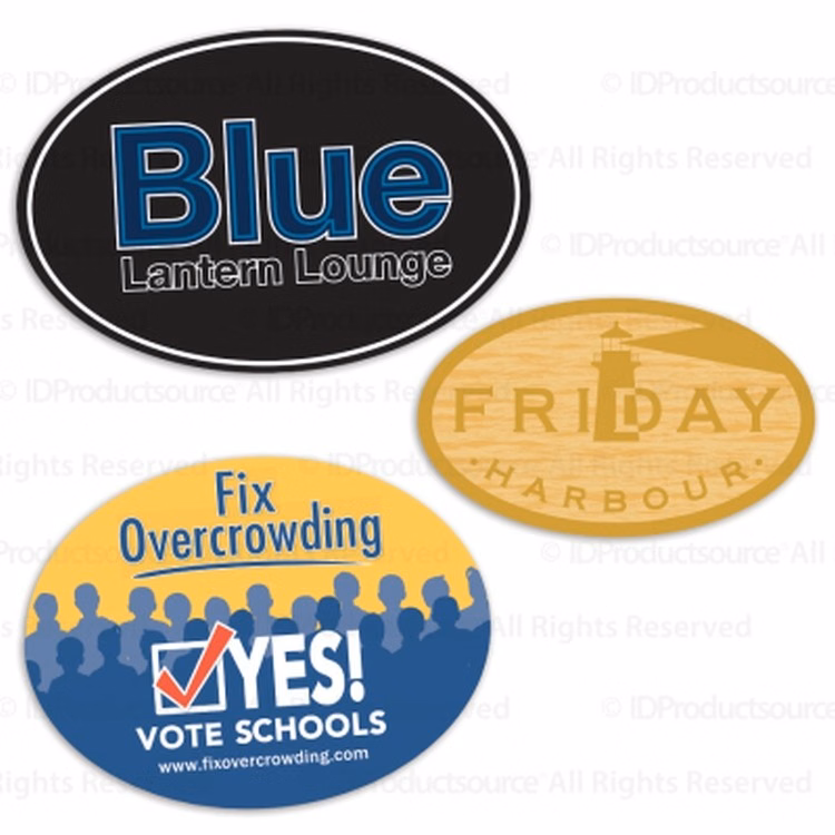 1.5" x 2.5" Oval Sticker